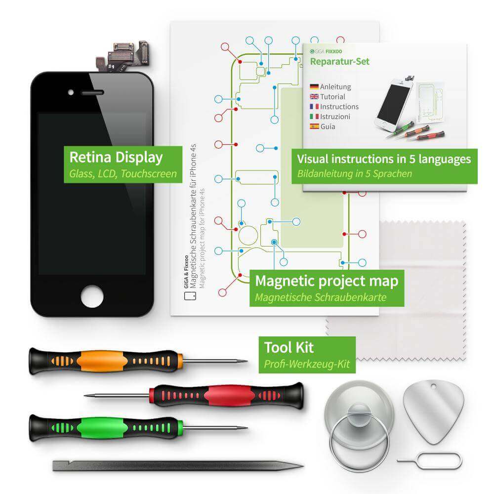 iPhone 4s Display Reparaturset