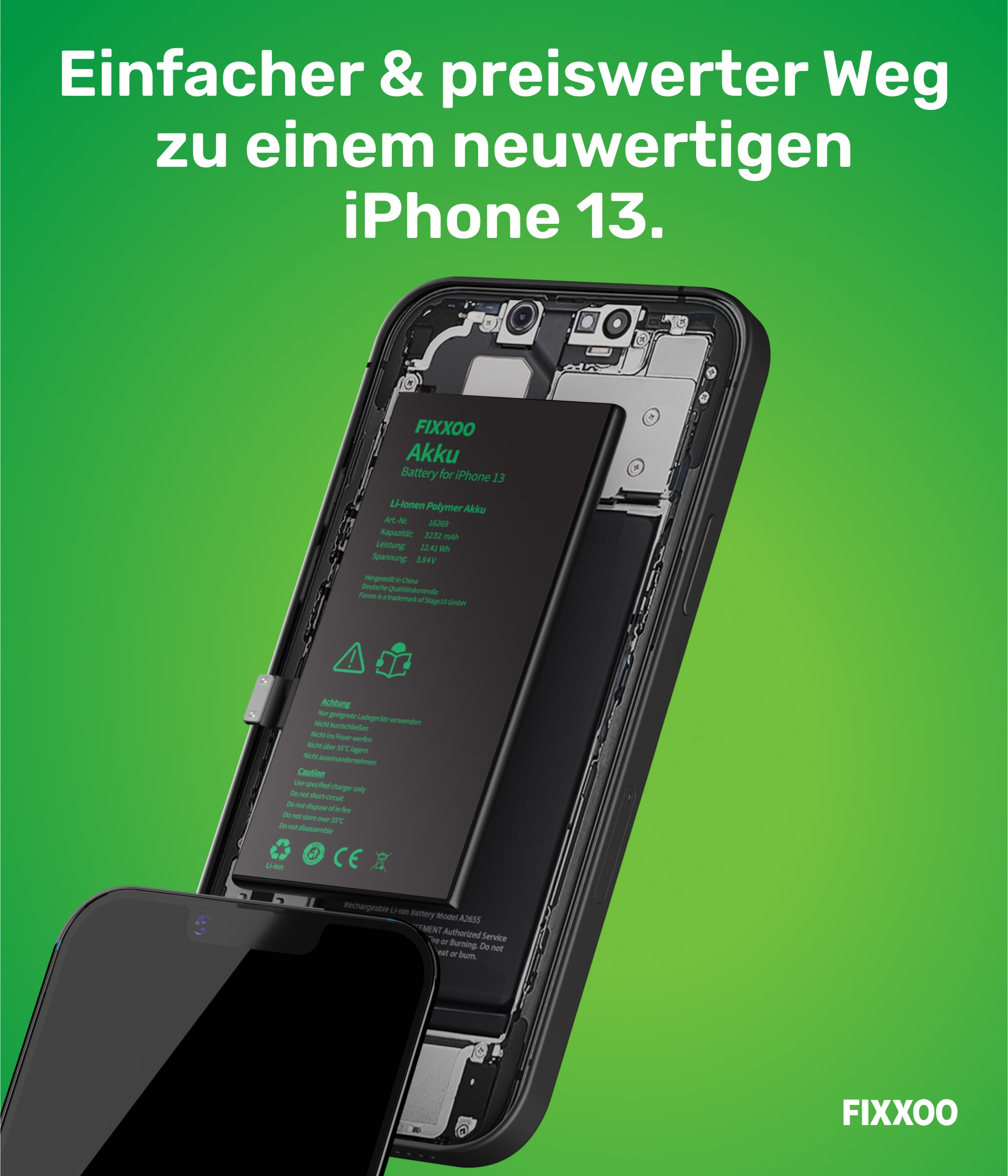 iPhone 13 Akku Reparaturset