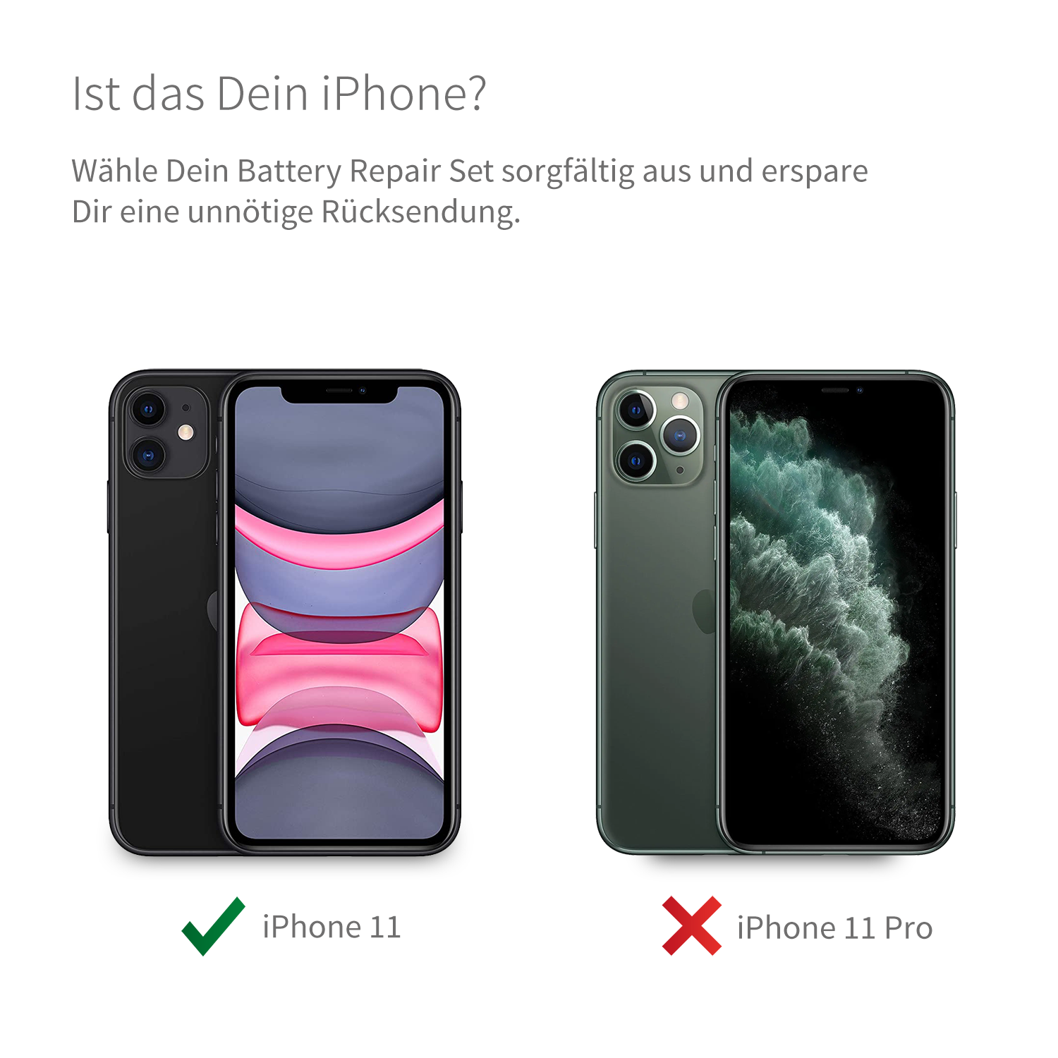 iPhone 11 Akku Reparaturset