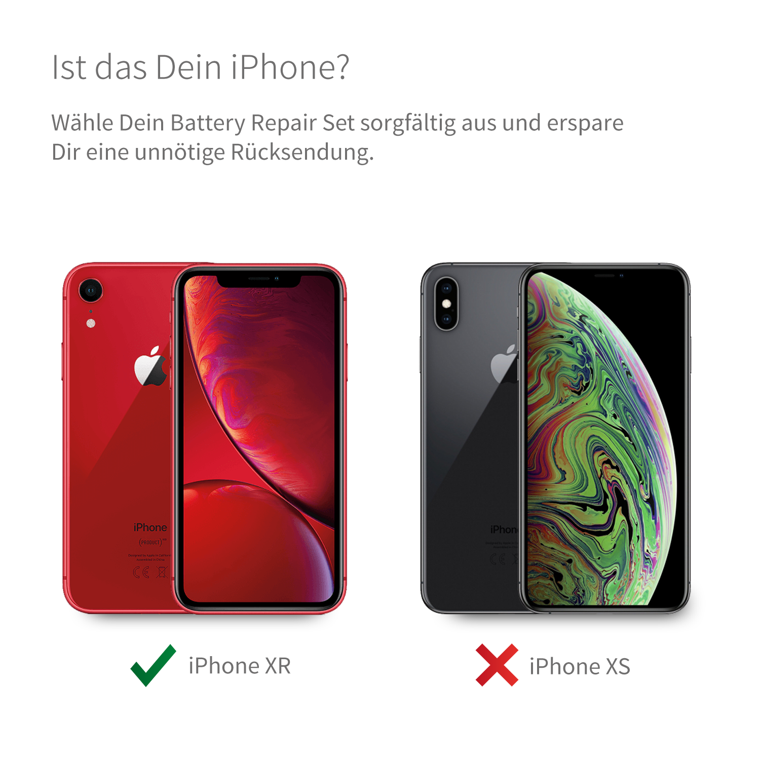 iPhone XR Akku Reparaturset