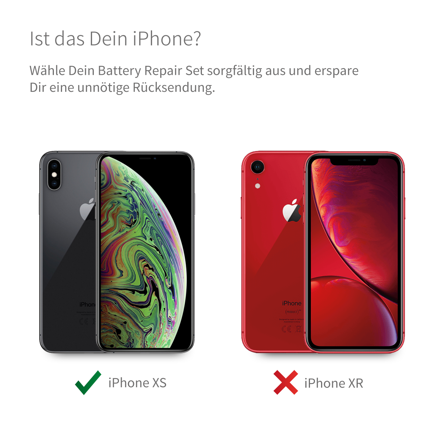 iPhone XS Akku Reparaturset