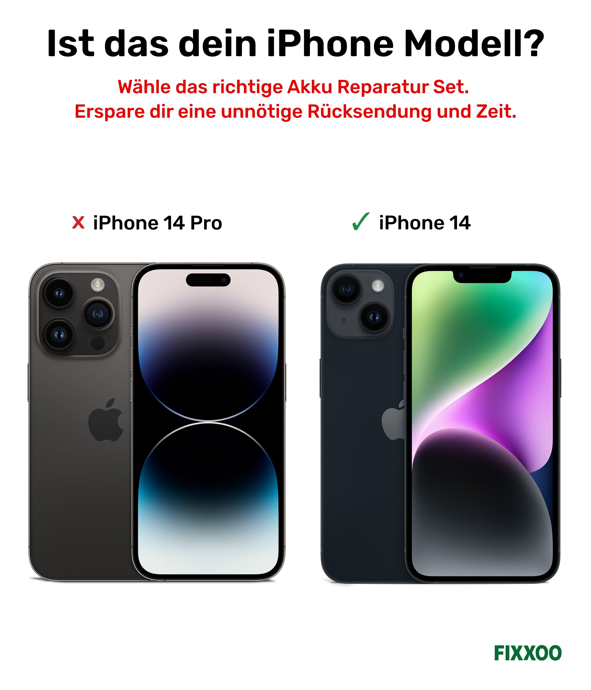 iPhone 14 Akku Reparaturset