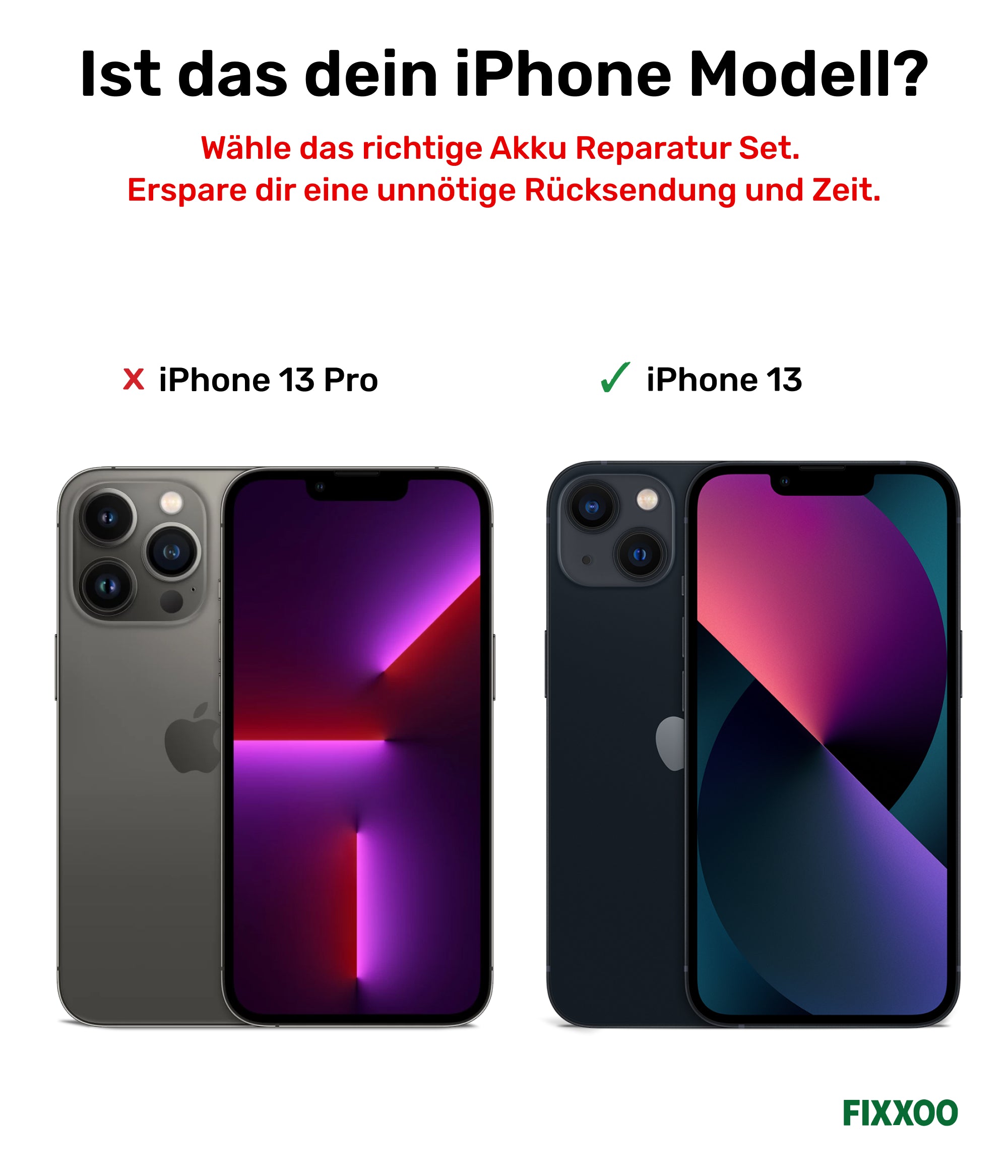 iPhone 13 Akku Reparaturset