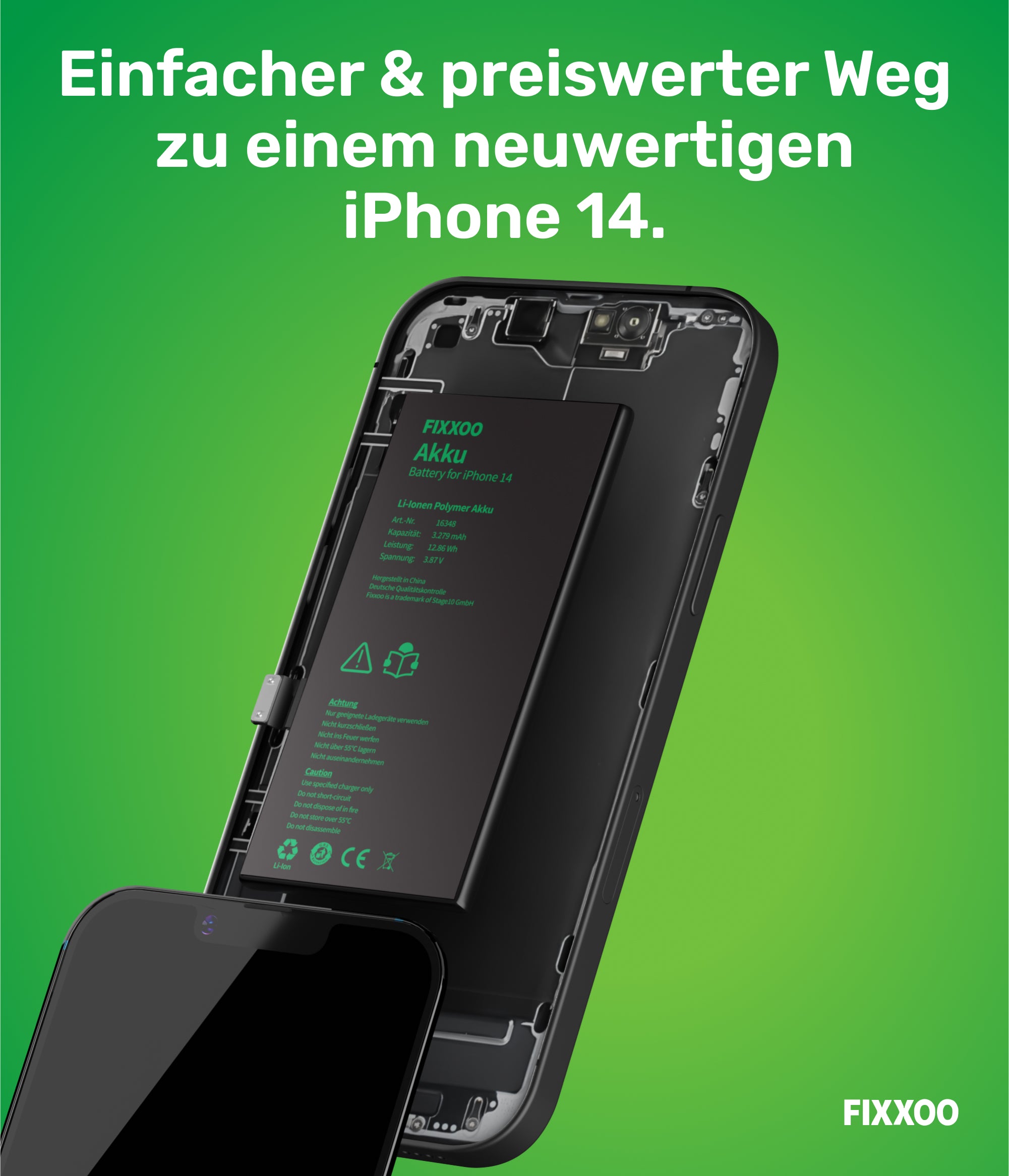 iPhone 14 Akku Reparaturset